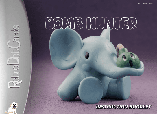 Instruction manual cover for Bomb Hunter