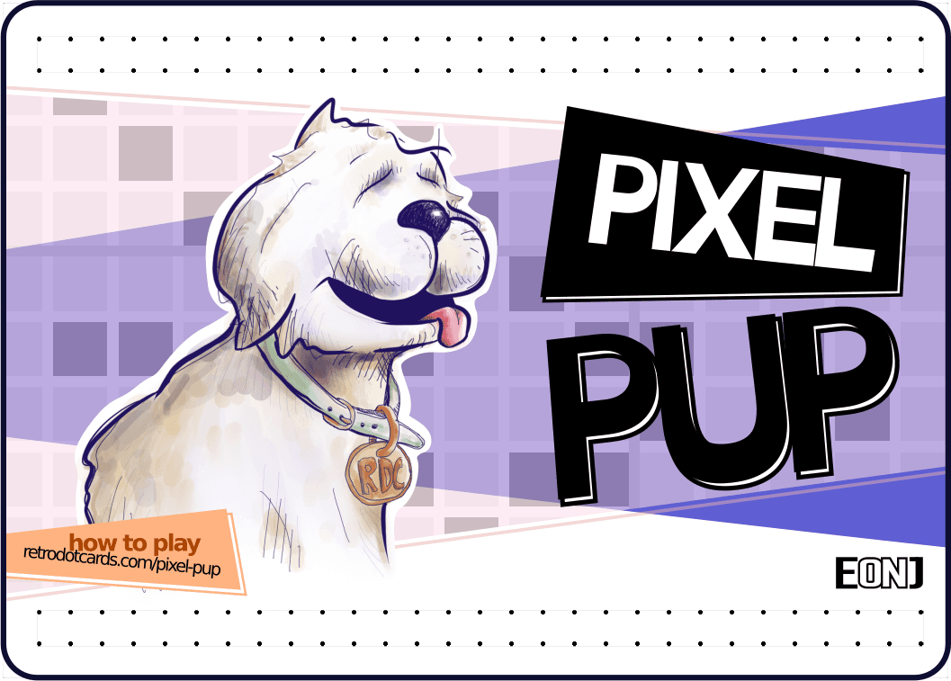 The main Pixel Pup e-Reader card