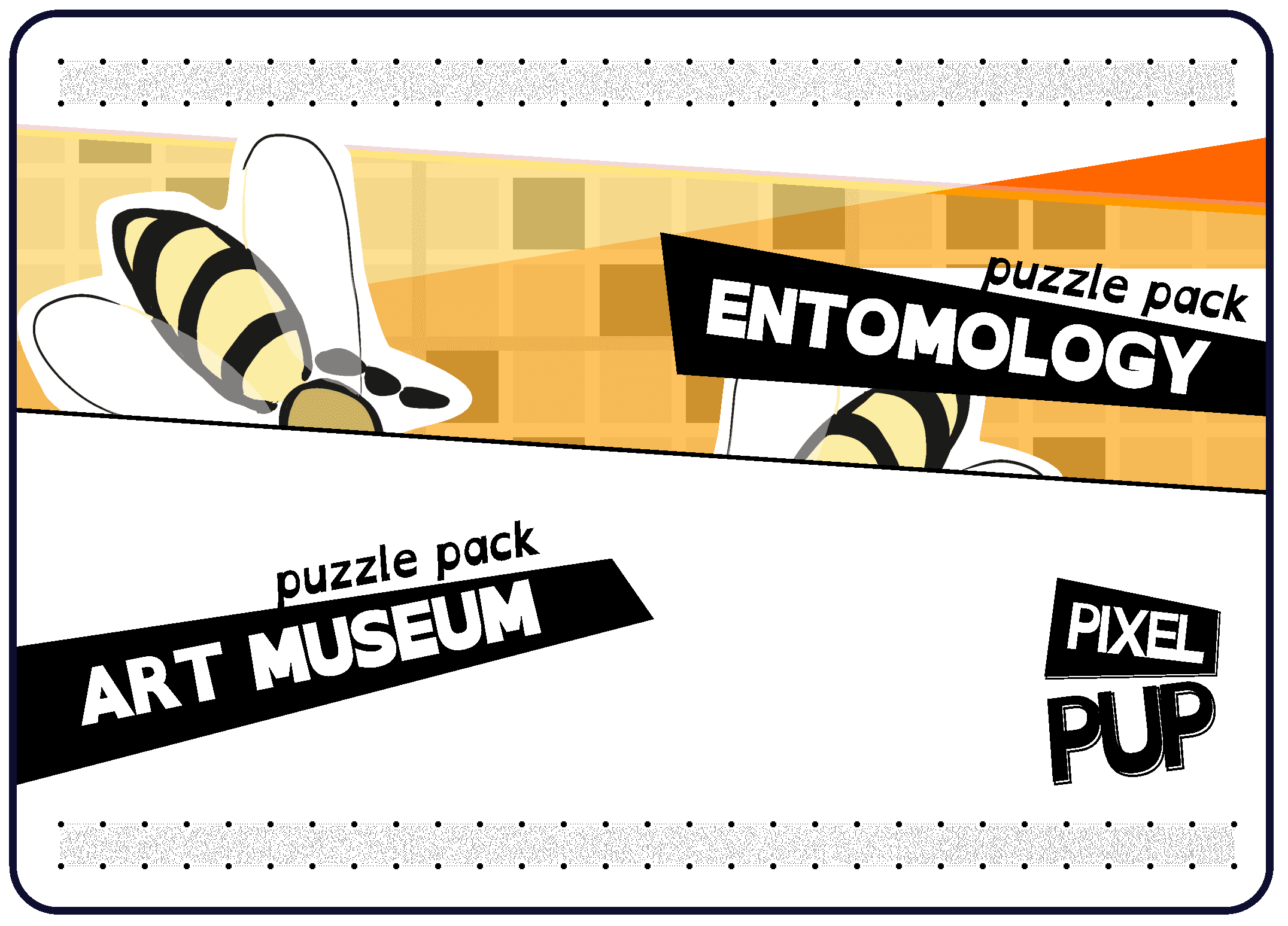 A split puzzle pack card