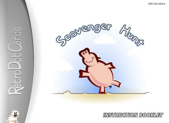 Instruction manual cover for Scavenger Hunt