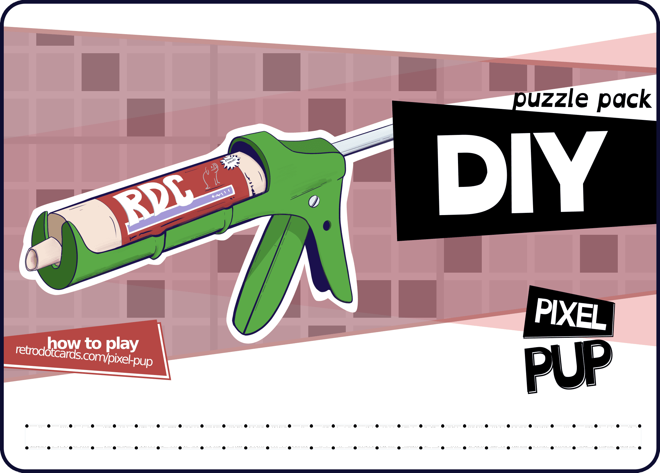 DIY puzzle pack card