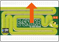 The second E-Snake card with the top strip pointed out