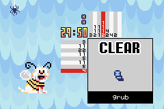The grub puzzle solved win screen