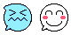 Sad and happy faces